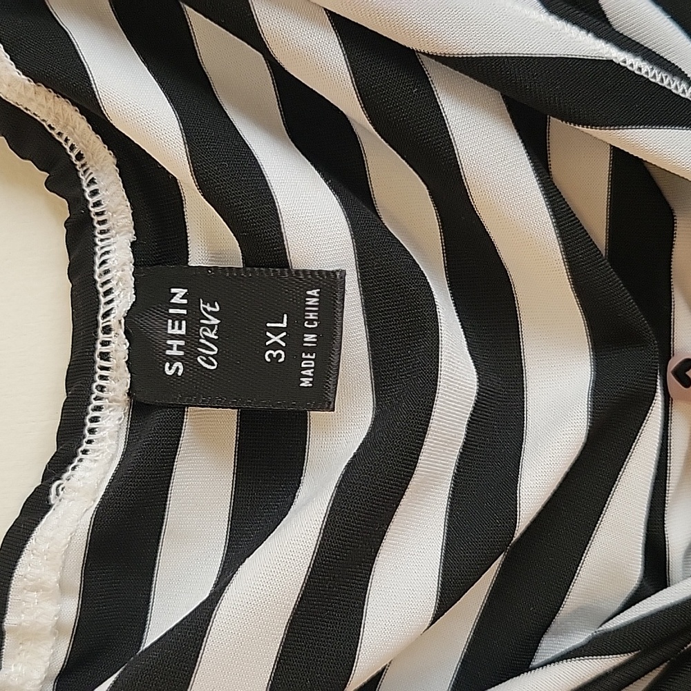 Shein Off Shoulder Front Knot Blouse - Picture 4 of 6